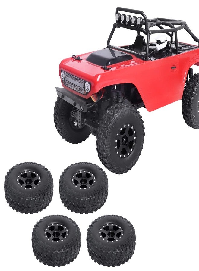 CrazyHobby 1.0 Beadlock Wheels and Tires for 1/24 Axial SCX24 Chevrolet C10 Deadbolt Jeep Jt Gladiator Jeep Wrangler JLU CRC 4WD RC Rock Crawler(Style 1) - Image 5